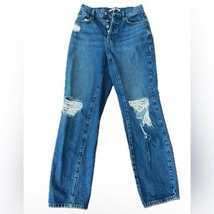 PACSUN button fly mom jeans medium wash